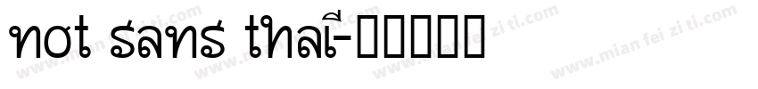 not sans thai字体转换